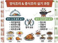 양식조리 및 중식조리 기능사 자격취득(실기)